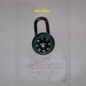 Masters Green Combination Lock